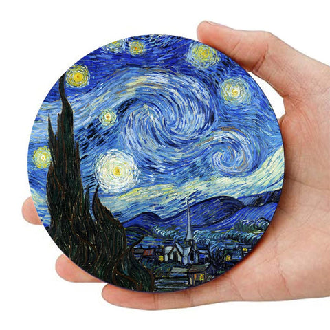 WOW DING Van Gogh coaster Sunflowers keeps surfaces dry and stylish.
