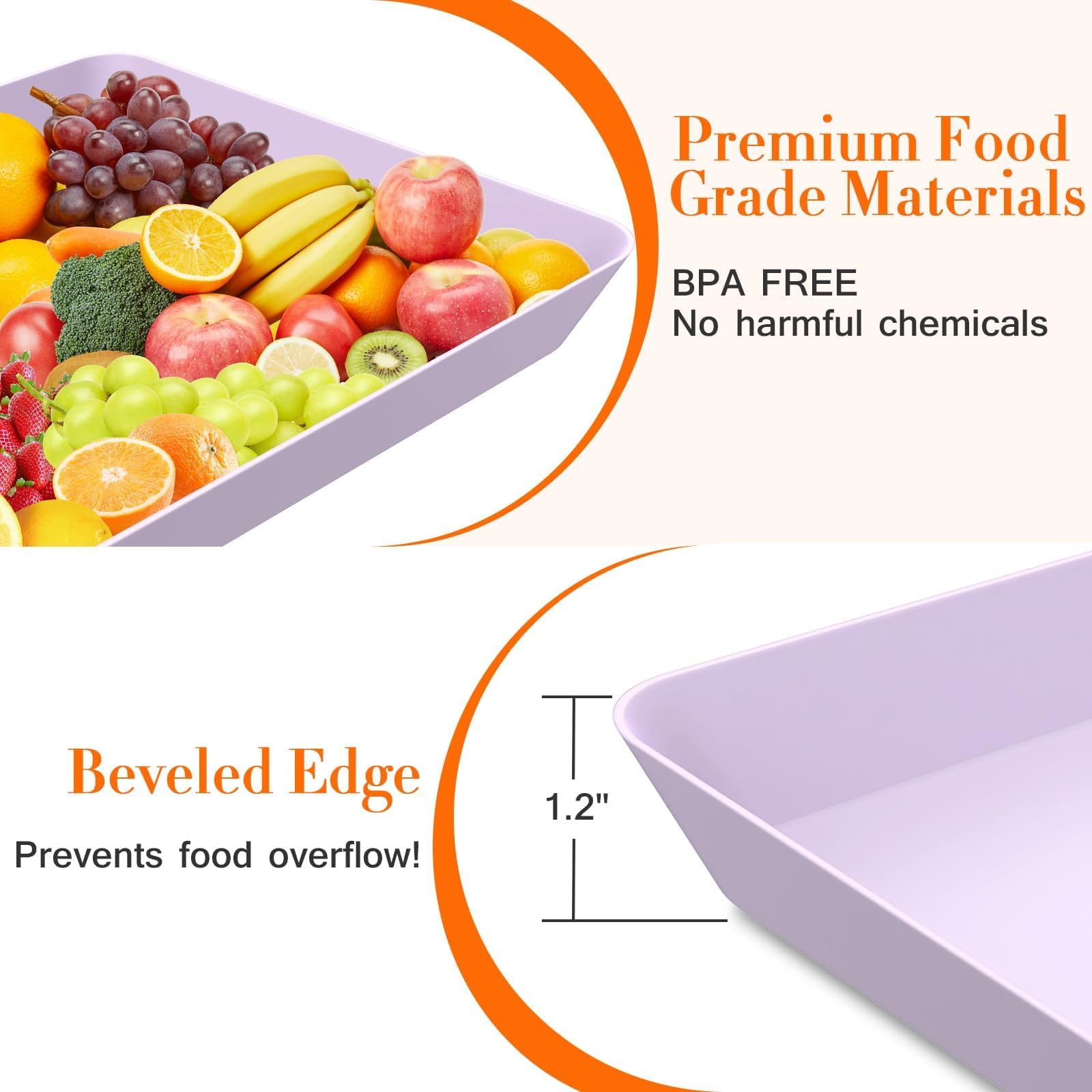 WOWBOX durable, shatter-resistant tray built for everyday use.