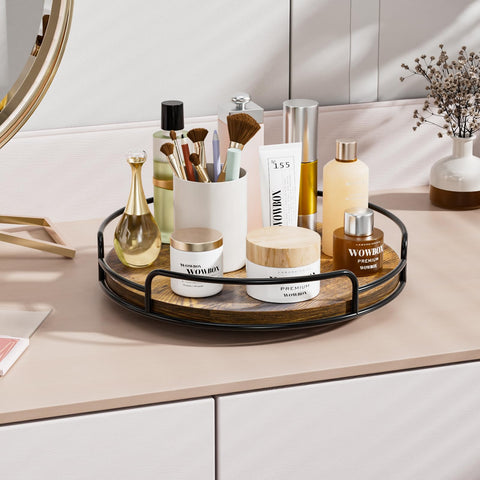 WOWBOX non-slip-pad-lazy-susan emphasizes stable 360° spin.