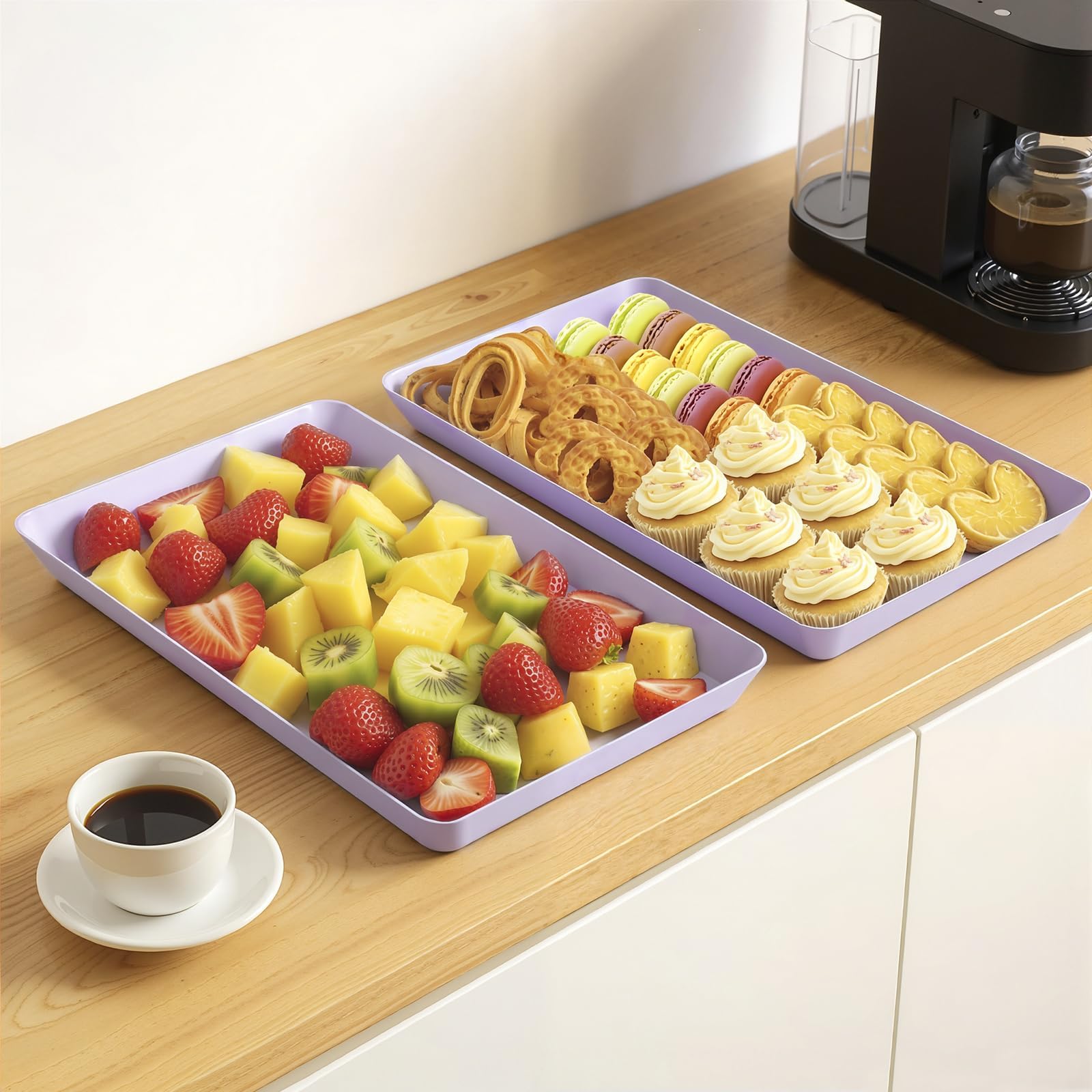 WOWBOX party-display tray helps create tidy snack stations.