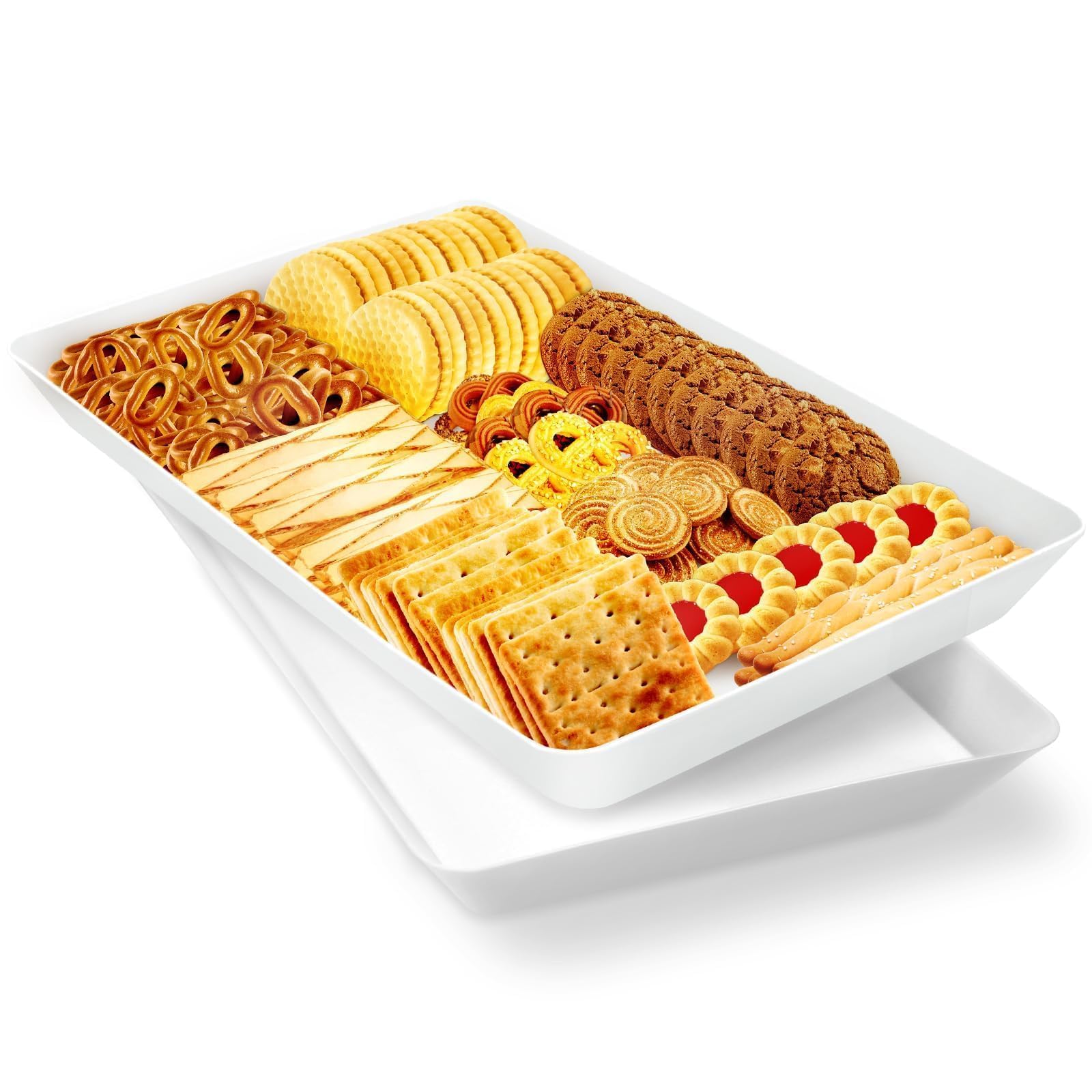 WOWBOX 14-inch fruit platter serving tray for elegant entertaining.