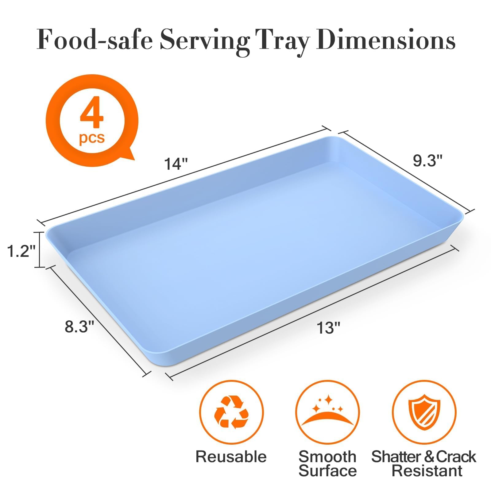 WOWBOX serving trays for fruits and snacks help organize fresh produce
