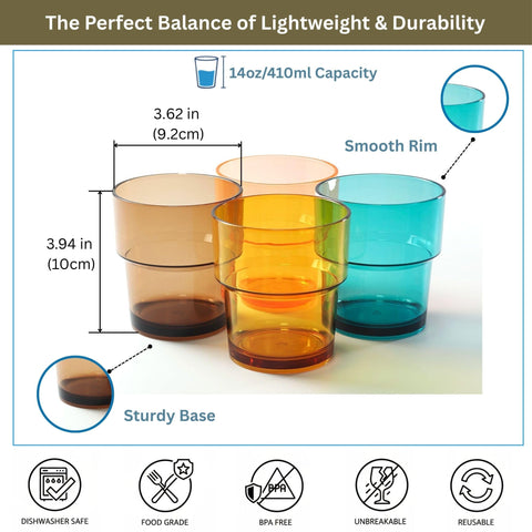 WowProLiv 14oz tumbler brown sturdy for outdoor use.