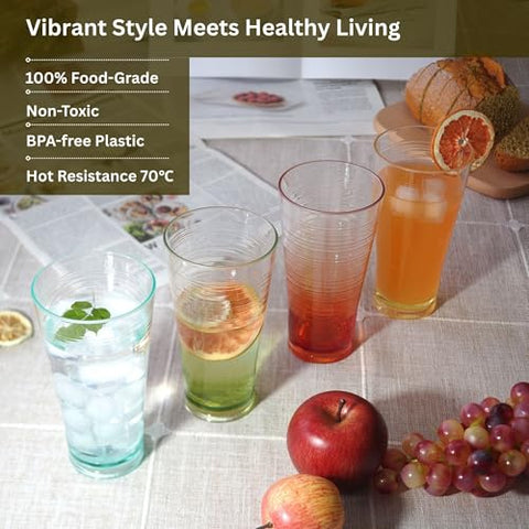 WowProLiv Ombre Tumbler Blue 20oz, durable for family-use and poolside sipping.