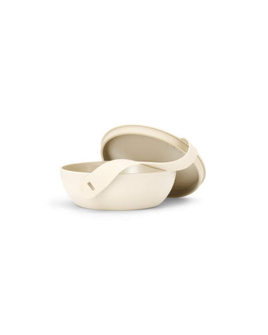 W&P Porter Bowl with cream protective exterior protecting contents during travel