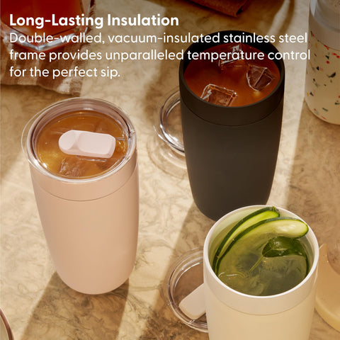 W&P Porter cream terrazzo design tumbler with stylish everyday appeal
