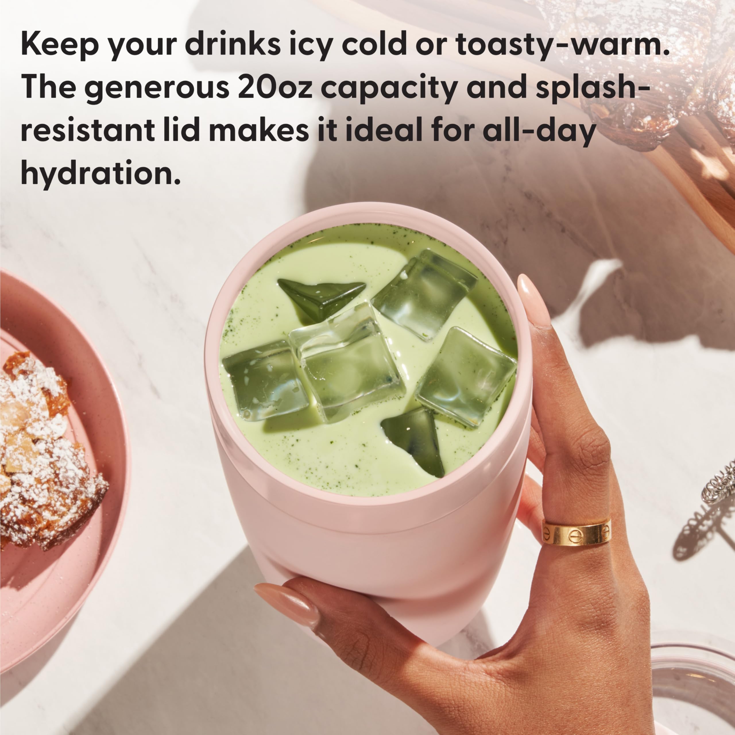 W&P Porter splash lid tumbler for easy on-the-go sipping