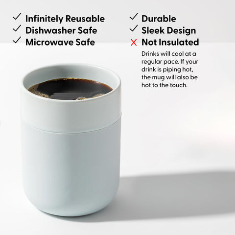 W&P Porter splash-resistant lid preventing spills during transit