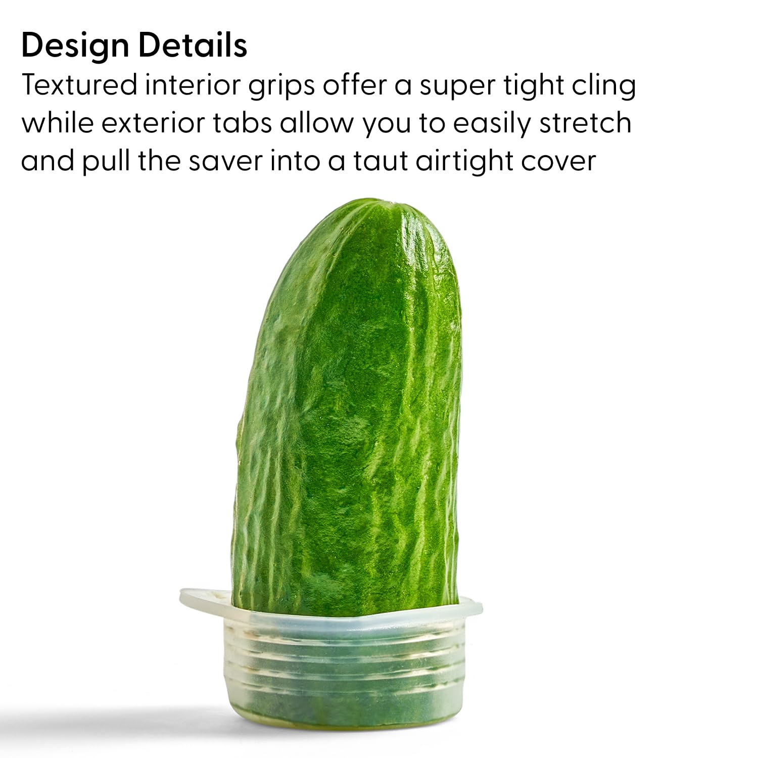 W&P Produce Savers 2.6-inch lid fits larger halves like onions or peppers.
