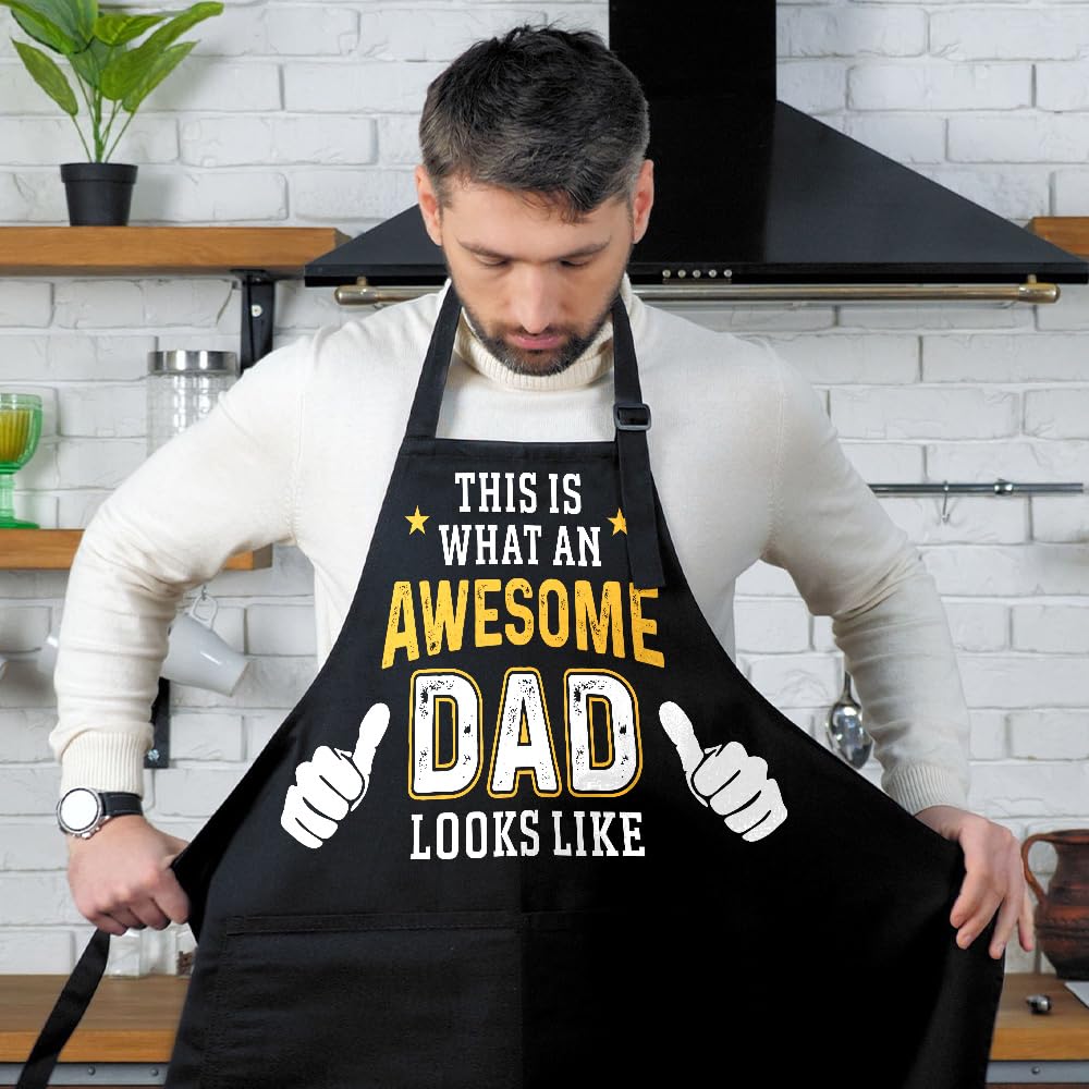 Wrappiness BBQ chef apron in wide fit suitable for cooking, baking, or gardening.