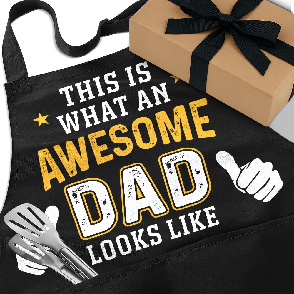 Wrappiness Fathers Day gift apron perfect for gifting to dads and grandpas.