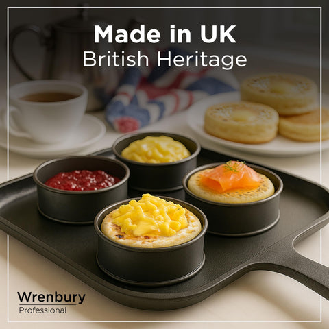 Wrenbury Crumpet Rings carbon steel construction for durable kitchen gear