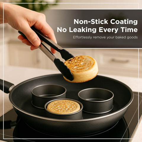 Wrenbury Crumpet Rings ideal for evenly risen English muffins