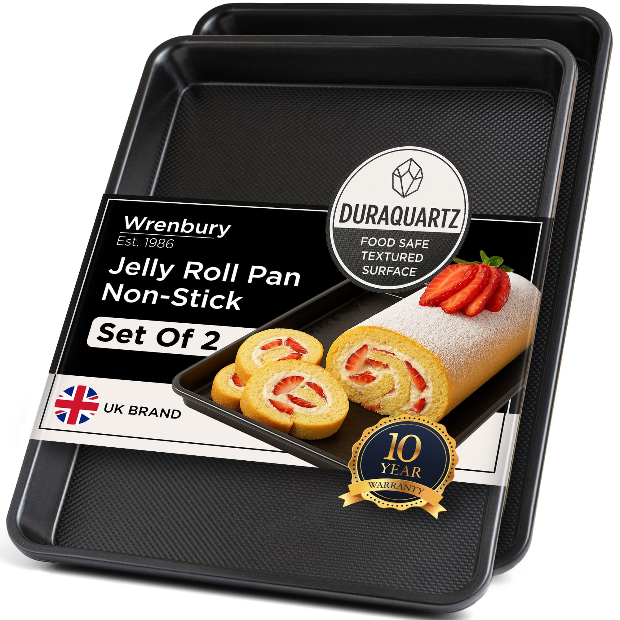Wrenbury jelly roll pan set on stove, ready for batch baking.