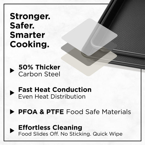Wrenbury pan is oven, freezer, and dishwasher safe for convenience.