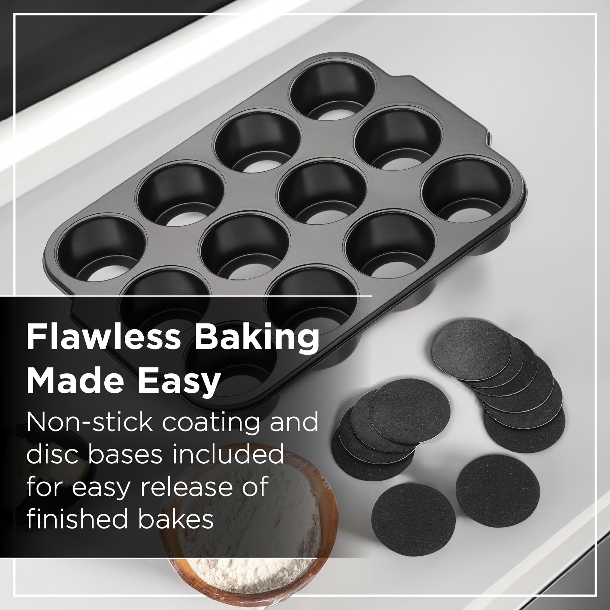 Wrenbury Pro Mini Cheesecake Pans ideal for mini cheesecakes and muffins.
