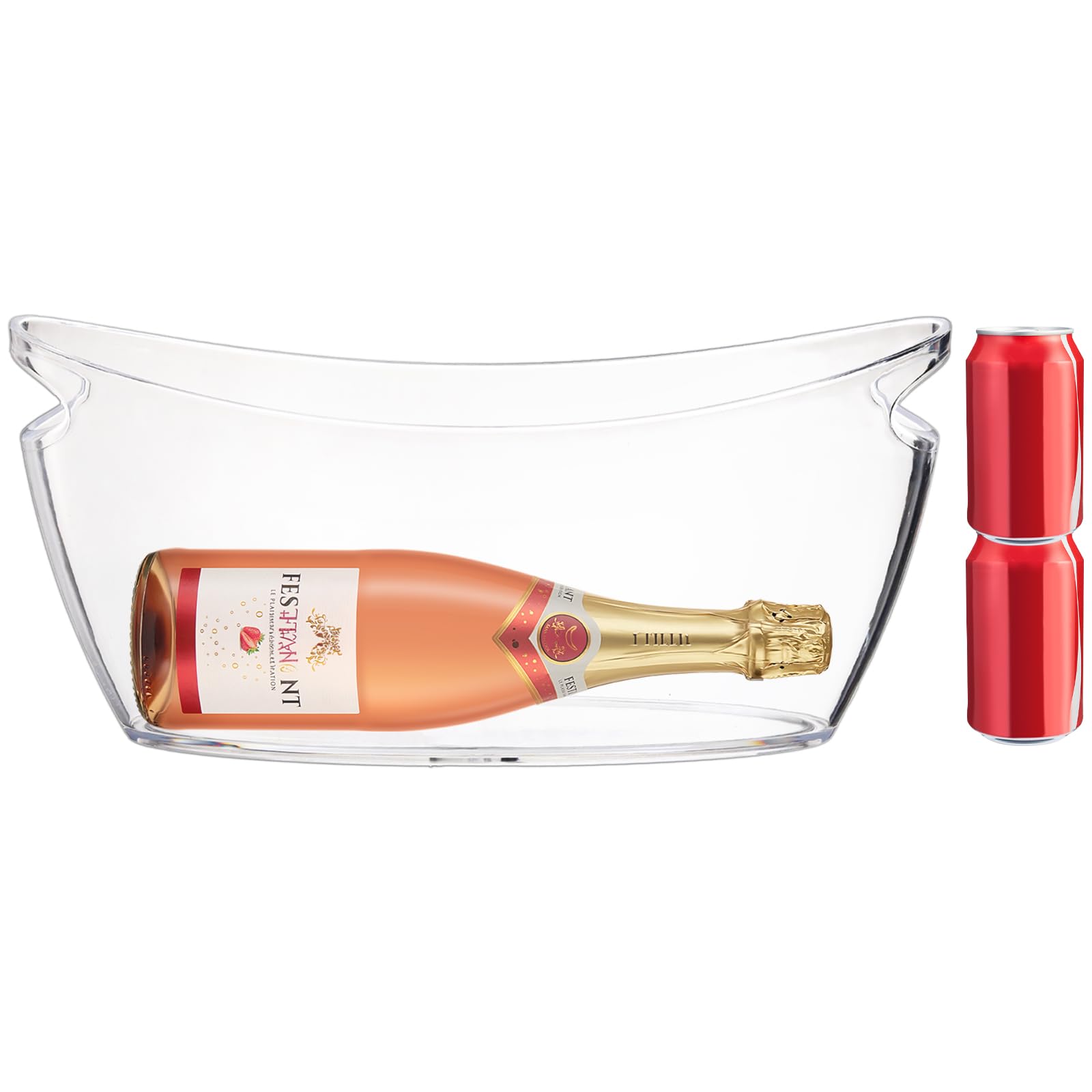 Inside view of WRINGKIT ice bucket with smooth walls