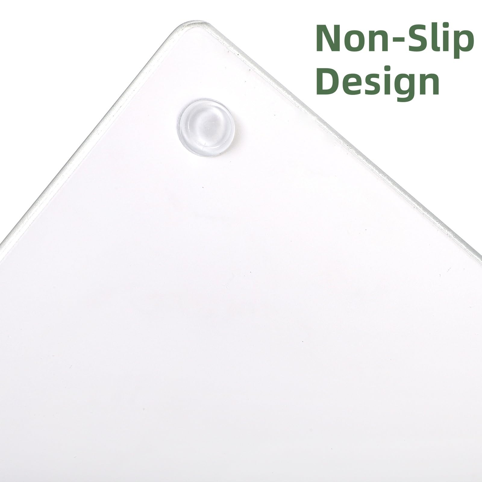 WRINGKIT tempered glass cutting board features shatter-resistant surface for safe chopping.