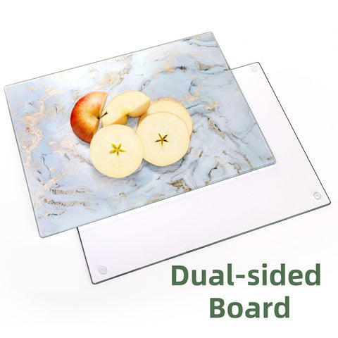 WRINGKIT tempered-glass board close-up of hygienic, easy-to-clean surface.