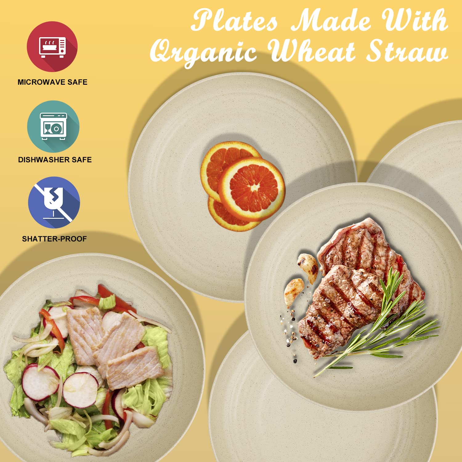 Wrova camping-ready plates for outdoor meals and travel.