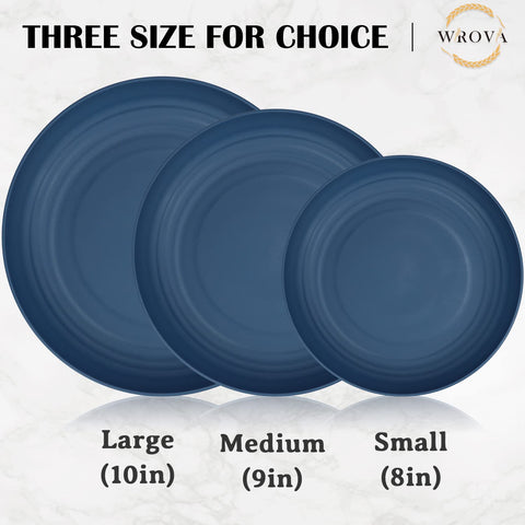 Wrova plates show dishwasher-safe icon for easy cleaning.
