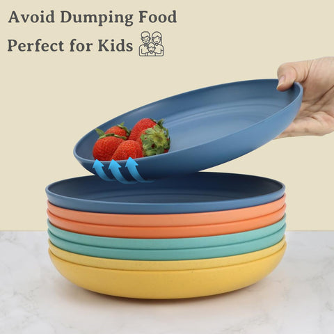 Wrova plates lightweight and stackable for travel or dining on the go.