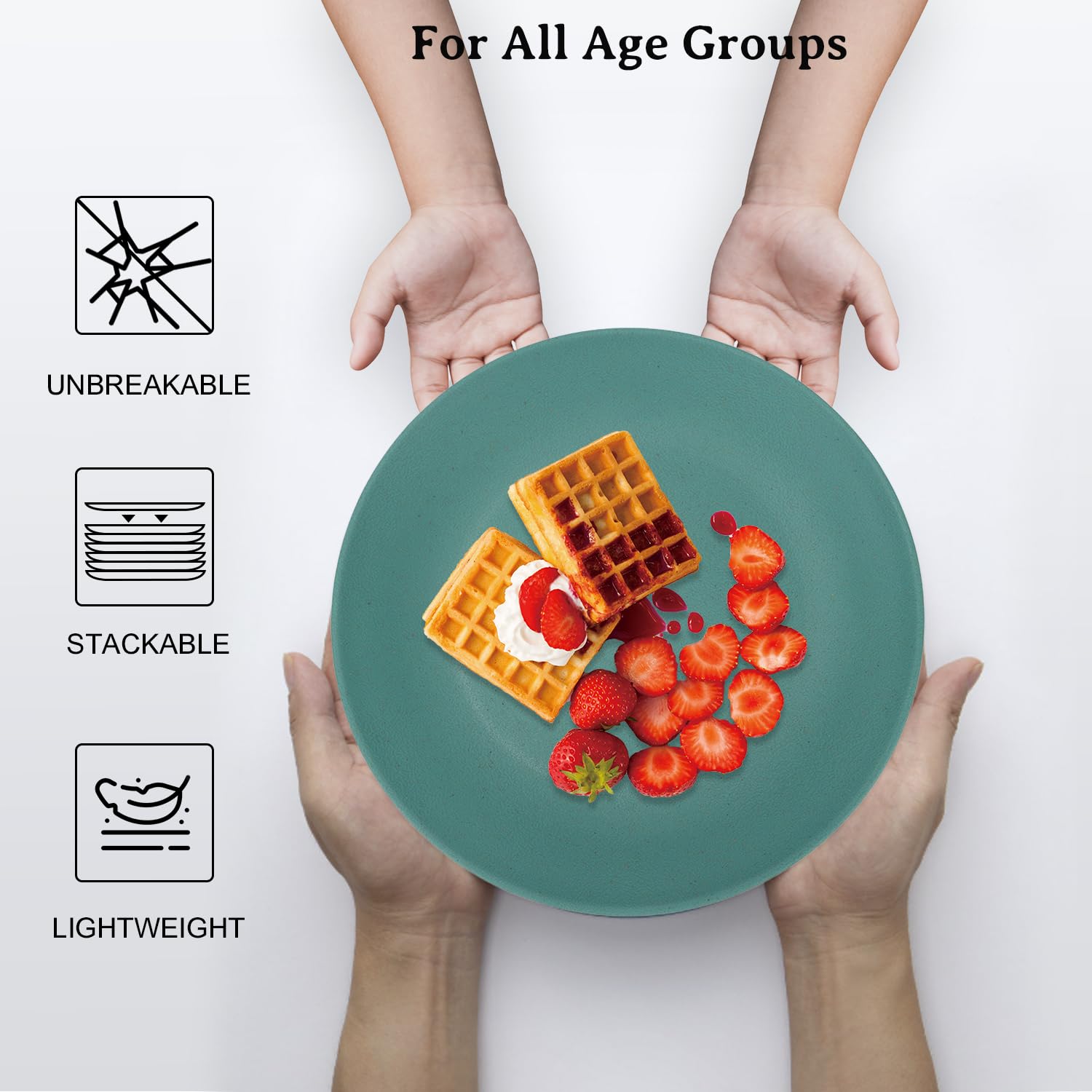 Wrova colorful pattern plates decorate table settings beautifully