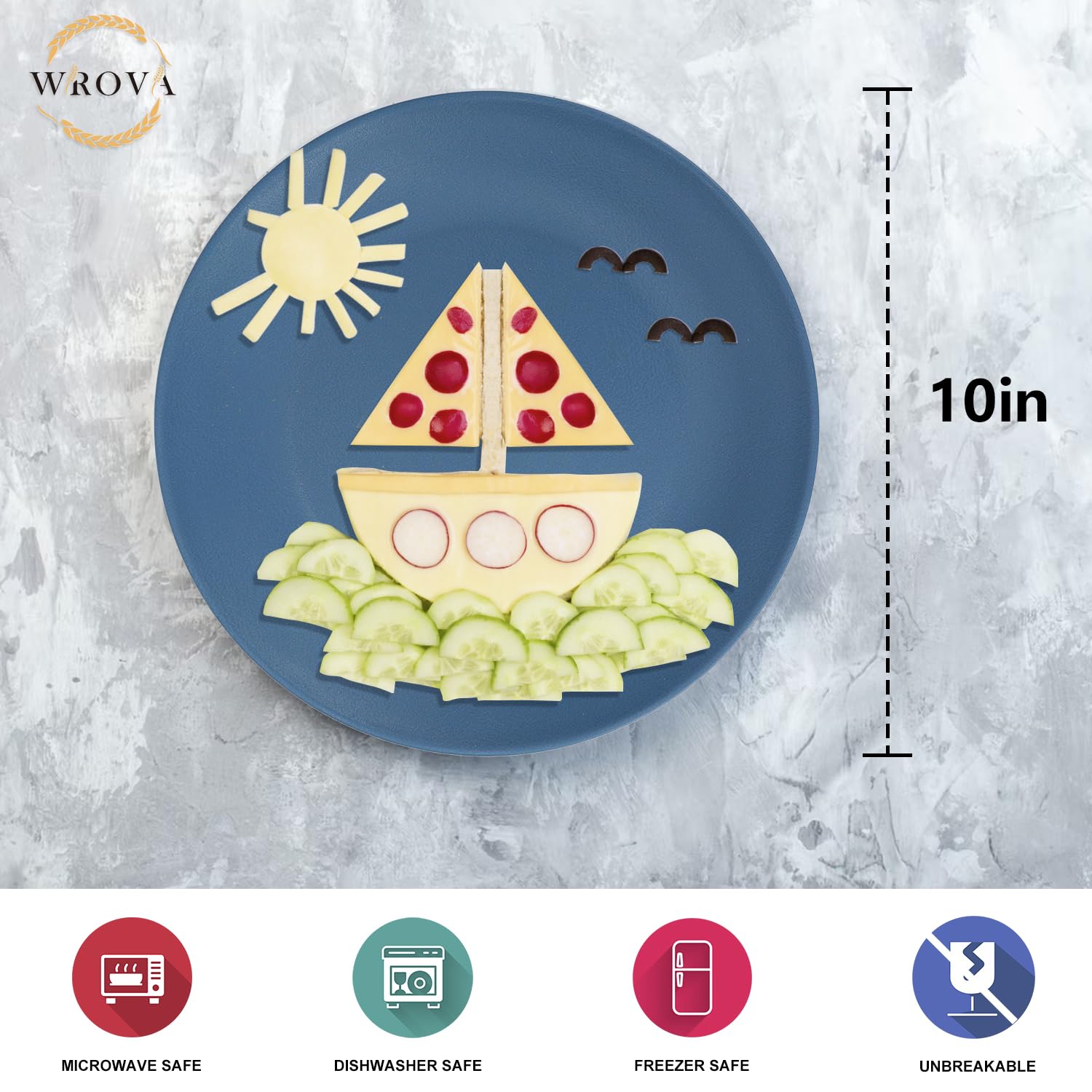 Wrova dinner plates show dishwasher-safe convenience for easy cleanup