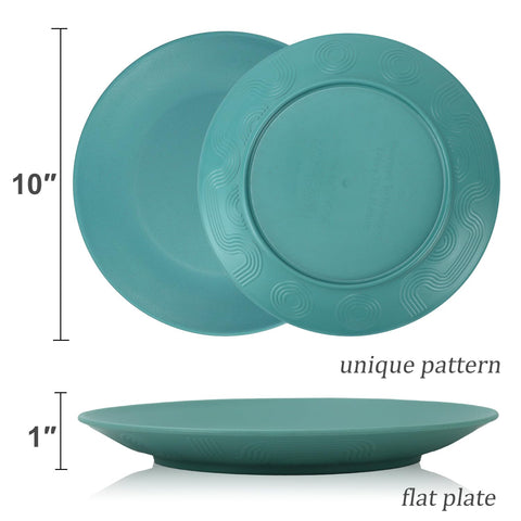 Wrova wheat straw plates in use, microwave-safe everyday meals