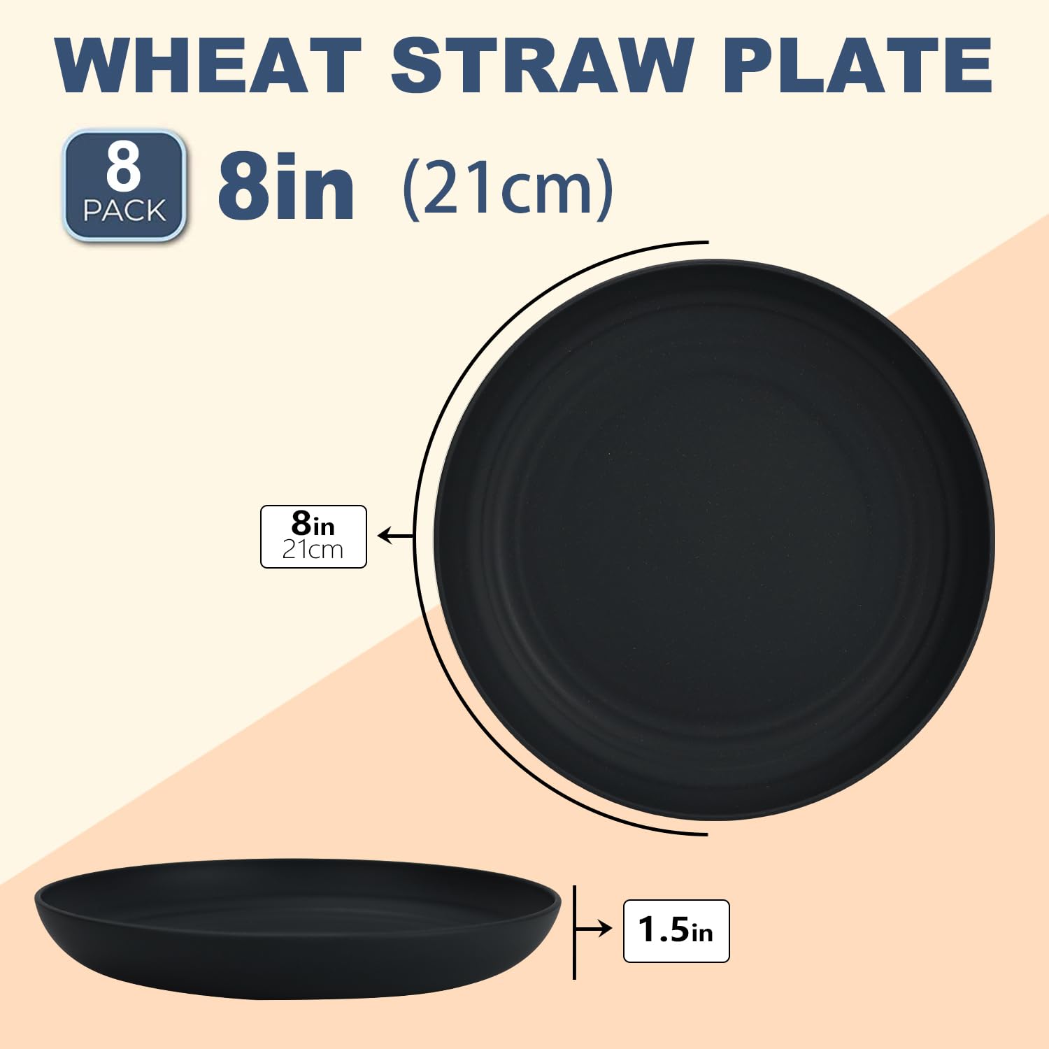 Wrova 8-pack plates in dishwasher for quick cleanup.