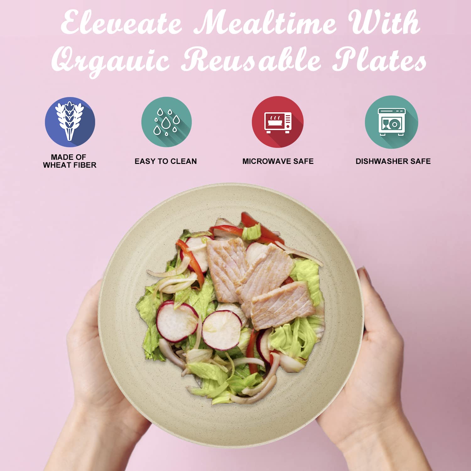 Wrova Wheat Straw Plates are BPA-free and non-toxic