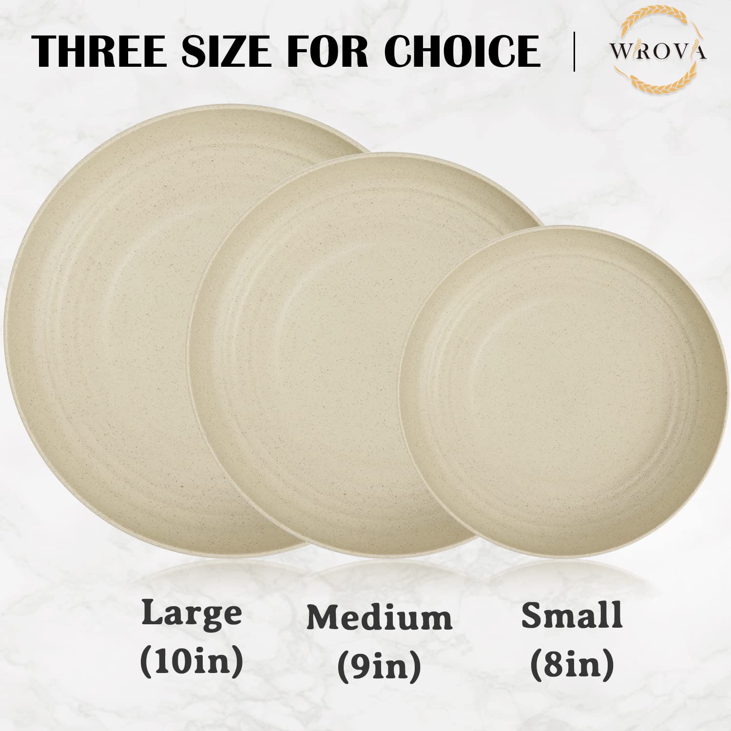Wrova plates are dishwasher and microwave safe for quick cleanup