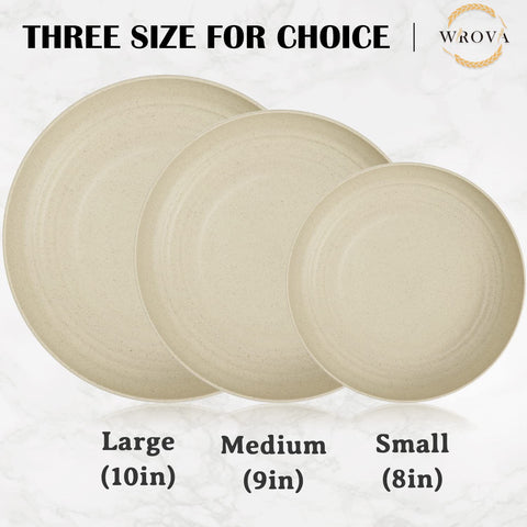 Wrova plates are dishwasher and microwave safe for quick cleanup