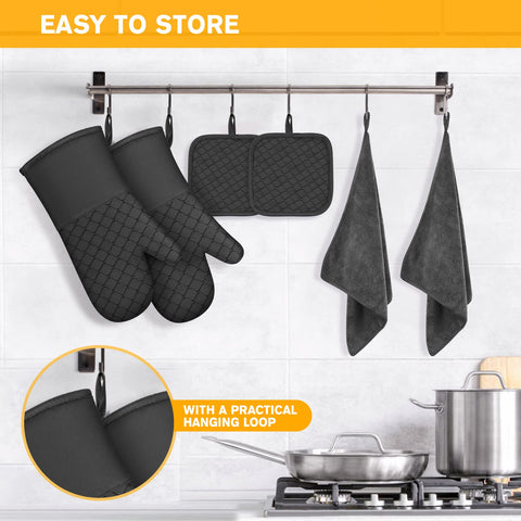 Wsedor anti-slip surface enhances grip when lifting pots and trays.