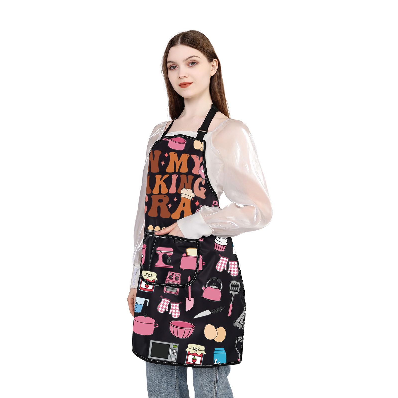 WSNANG Baking Era Apron with adjustable neck strap for a comfortable fit.
