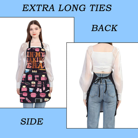 WSNANG Baking Era Apron crafted from durable polyester material.