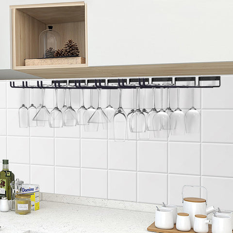 Wtiujhg Baowenbei holds 3-5 glasses per rack for versatile storage