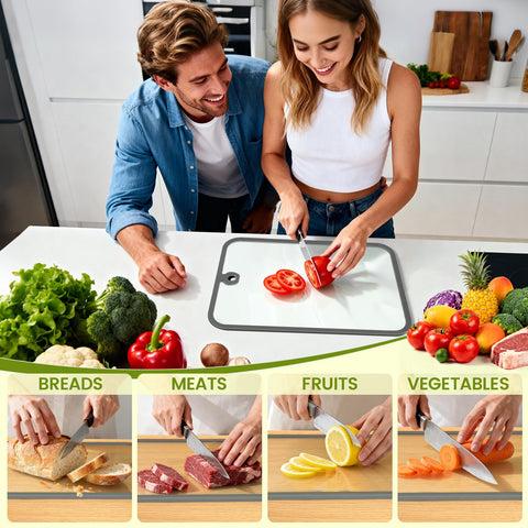 WTXHOP tempered glass durability supports daily chopping tasks.