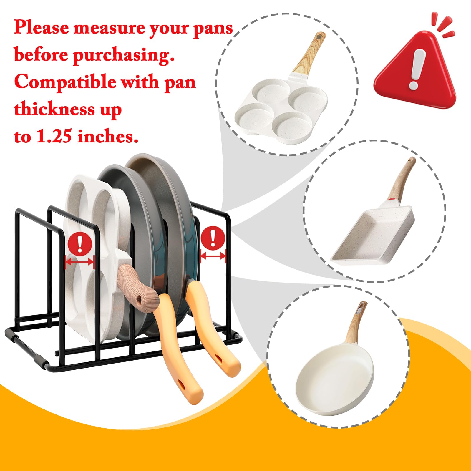 WUGEUSCH rust-resistant steel finish protects the rack in a busy kitchen