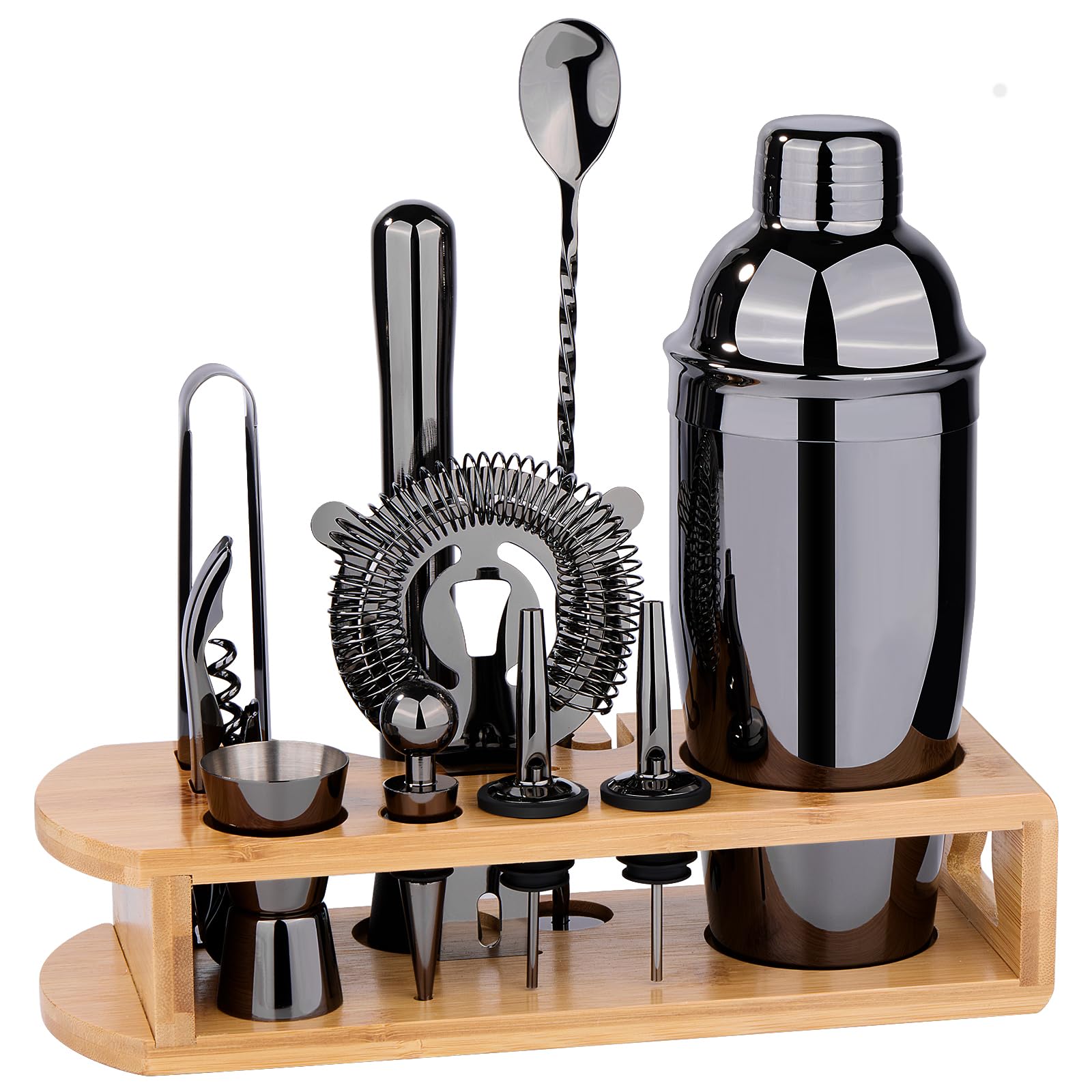 Wukuna 24oz cocktail shaker in titanium grey for effortless at-home mixing.