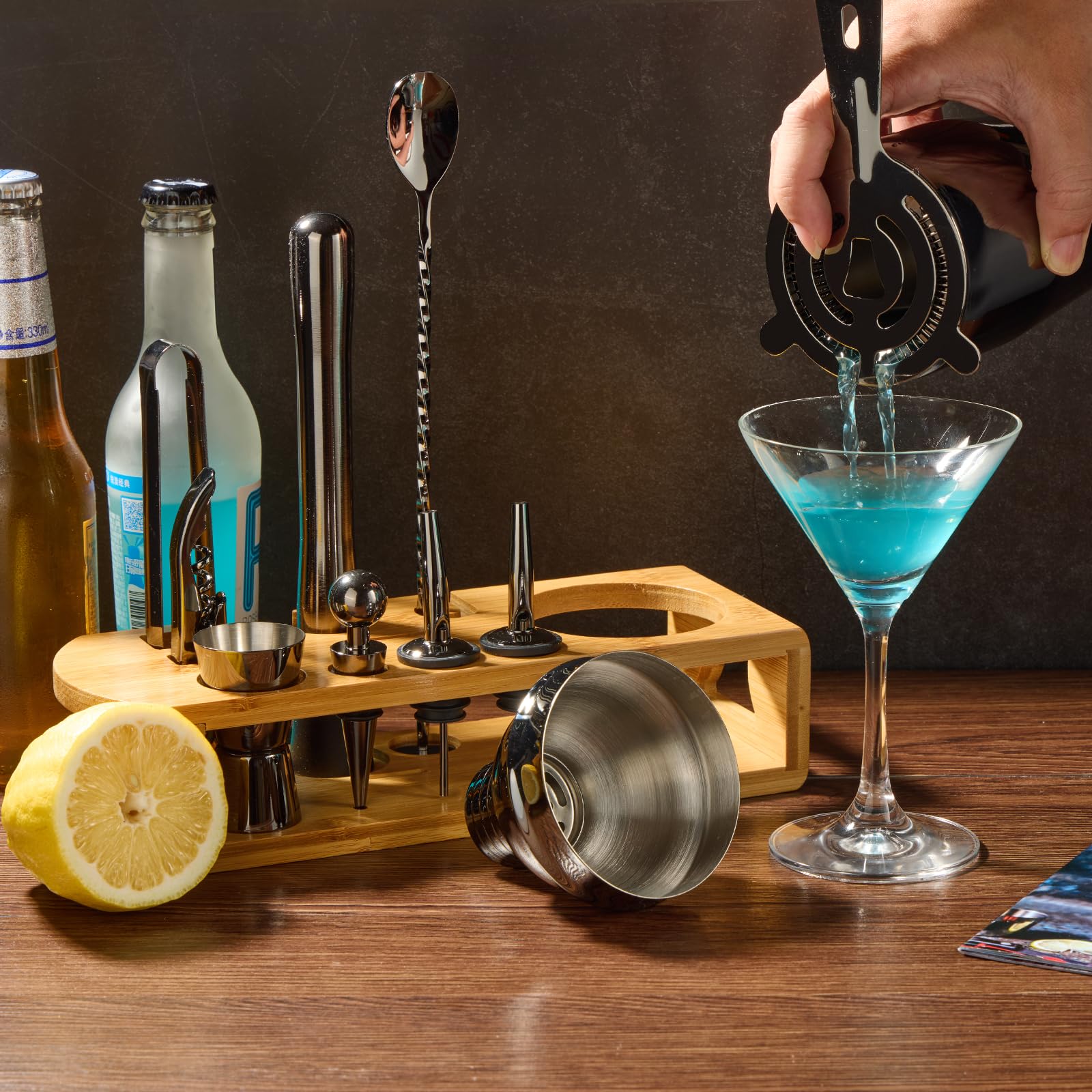 Wukuna hardcover cocktail recipe book for mixology inspiration.