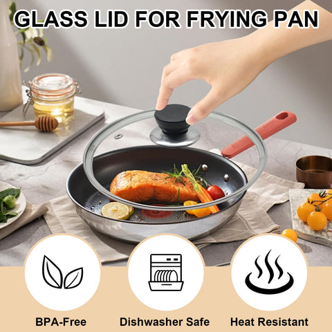 Wulitaotao dishwasher-safe lid for easy cleanup after cooking