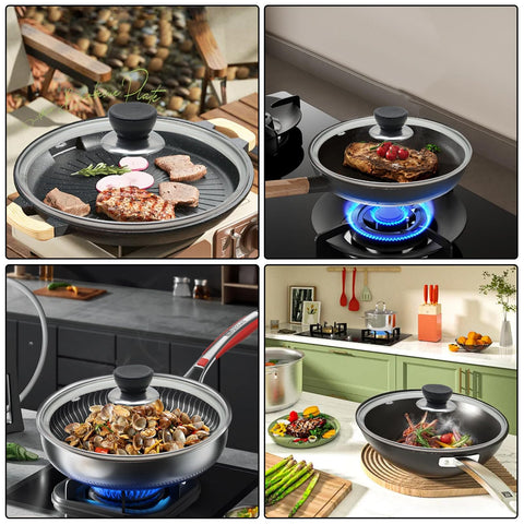 Wulitaotao durable scratch-resistant lid resists stains and cleans easily