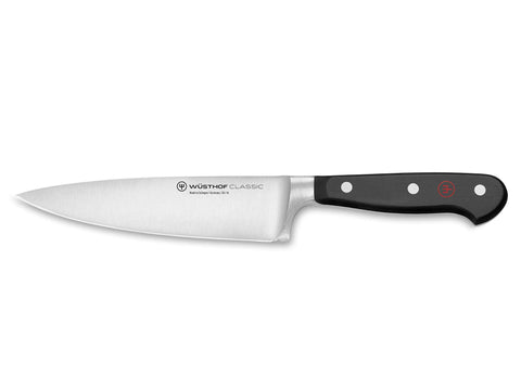 Wüsthof Classic 6-inch Chef's Knife blade close-up for precise slicing