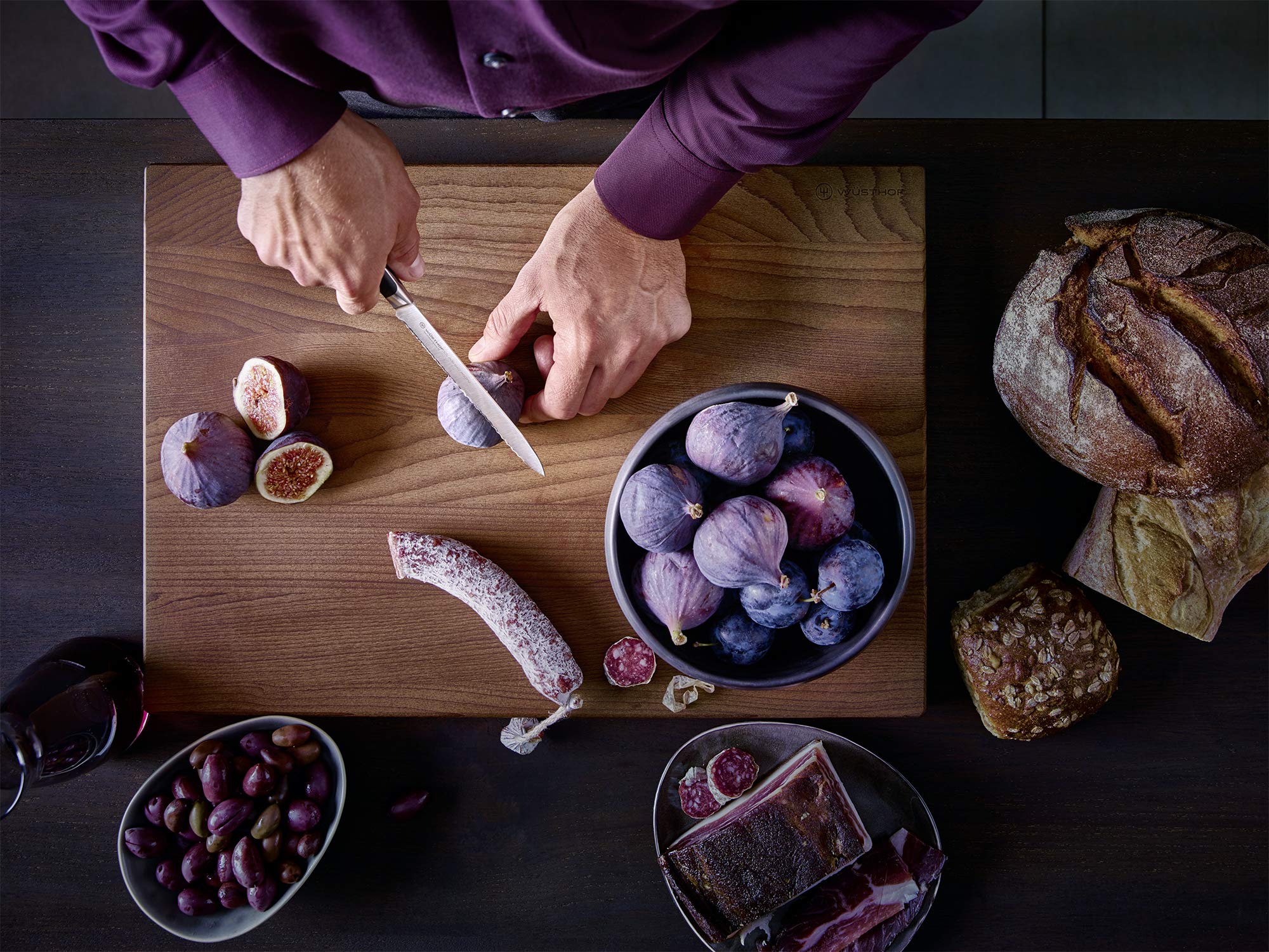 Wüsthof Classic Ikon 6in knife storage-friendly design keeps edges safe.