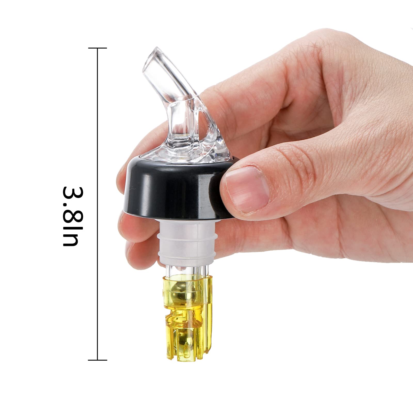 Bottom design prevents bearings from falling into the bottle.