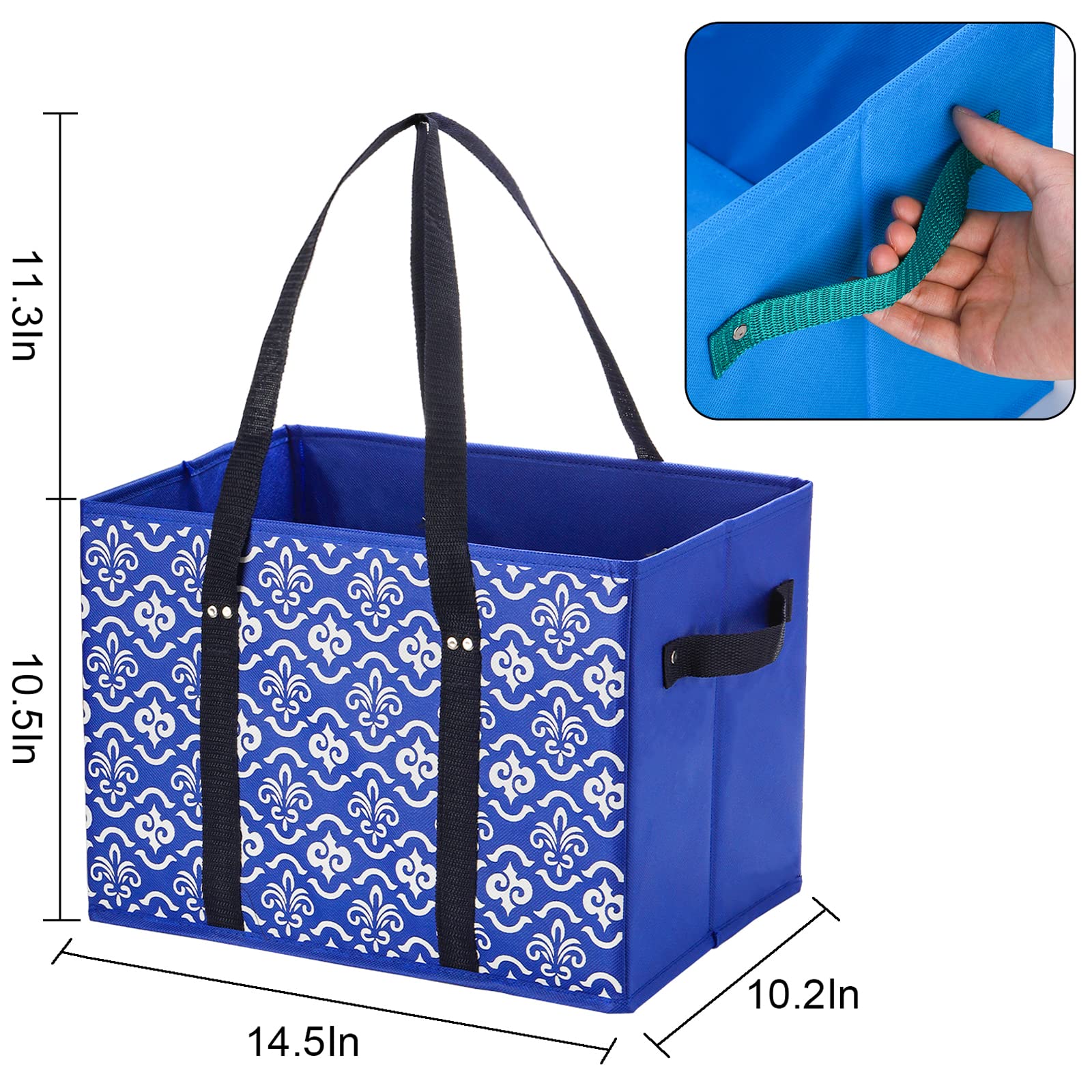 WUWEOT large tote bag with a hard bottom to keep items stable during transport