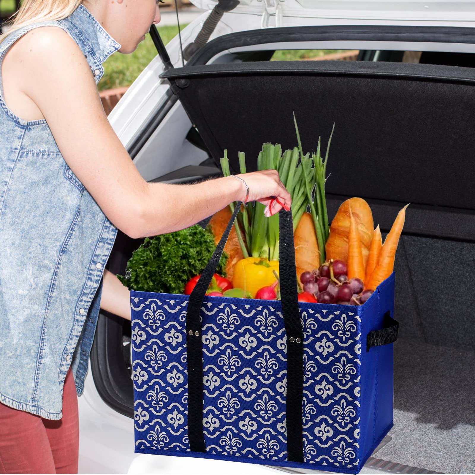 WUWEOT multi-use bags suitable for groceries, clothes, toys, and travel storage
