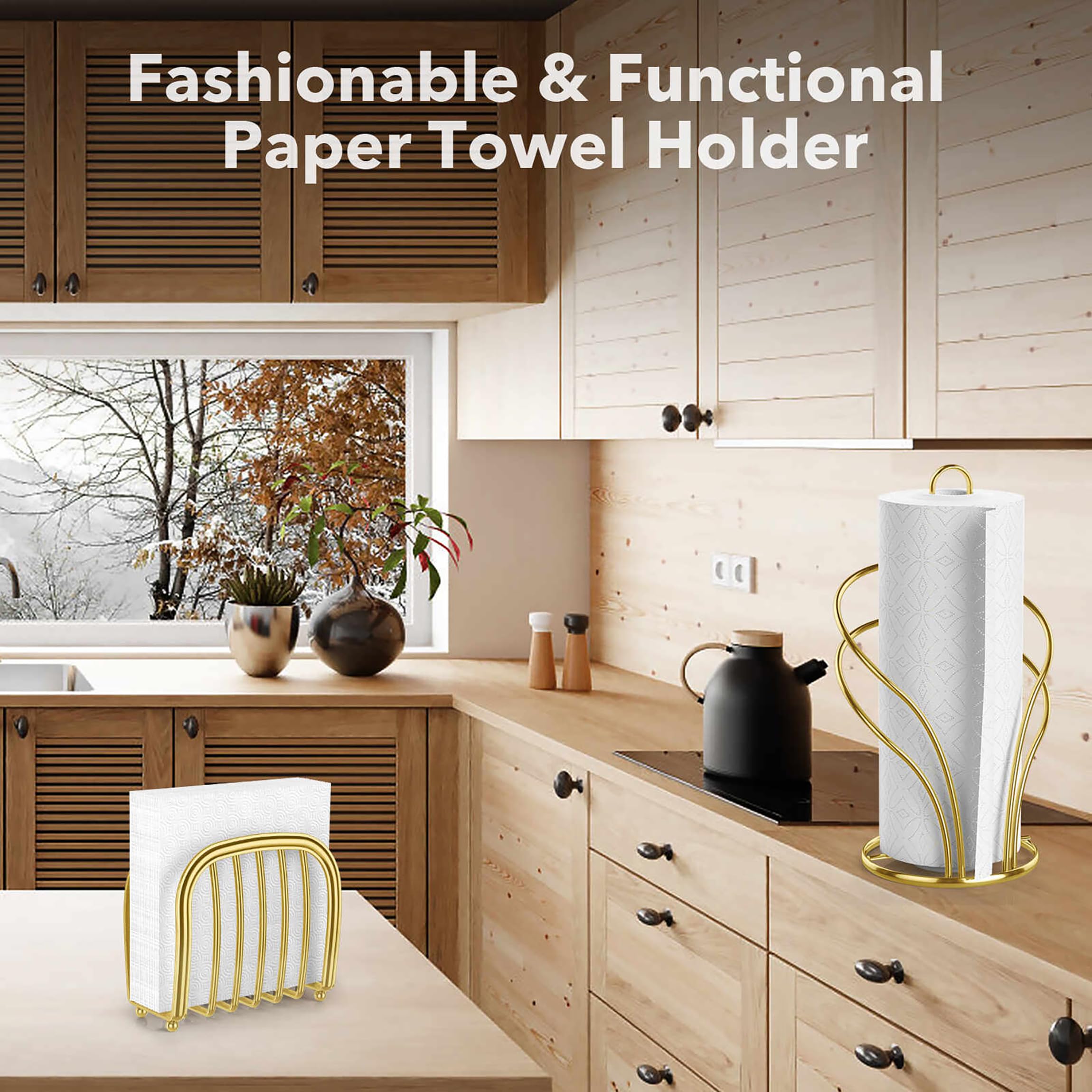 Wuwrll dimensions show a compact, balanced gold towel and napkin set.