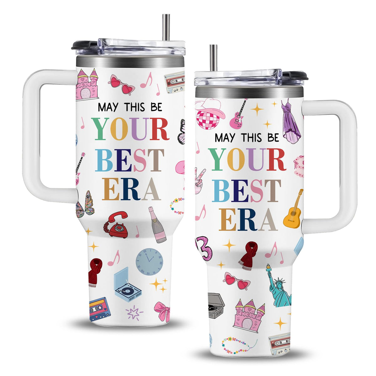 WWHSAI May This Be Your Best Era 40oz tumbler with motivational design for daily inspiration